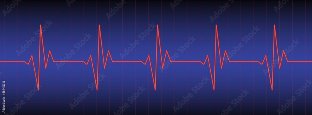 3d ecg, ekg monitor with cardio diagnosis. Heart rhythm line vector design to use in healthcare, healthy lifestyle, medicine, ekg, ecg concept illustration projects. 