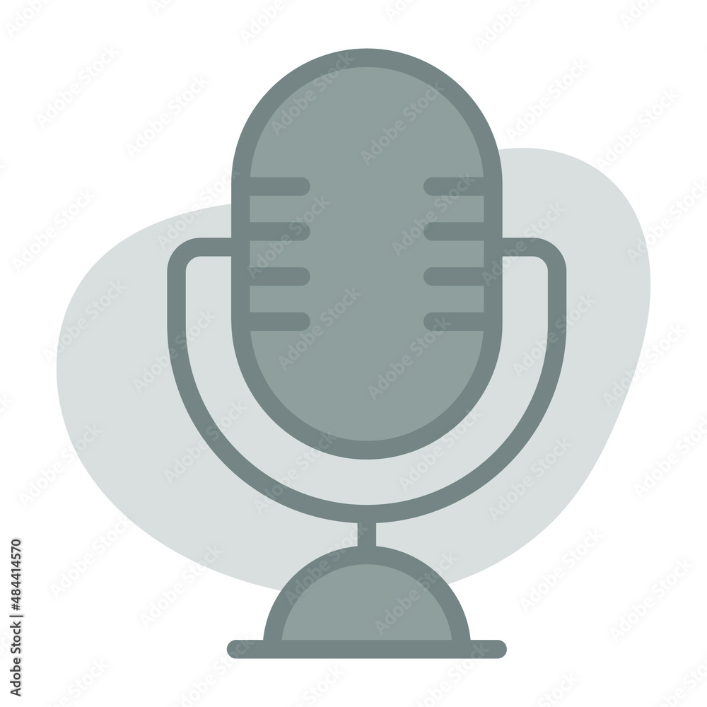 microphone Icon. User interface Vector Illustration, As a Simple Vector Sign and Trendy Symbol in Line Art Style, for Design and Websites, or Mobile Apps, microphone Icon. User interface Vector Illustration, As a Simple Vector Sign and Trendy Symbol in Line Art Style, for Design and Websites, or Mobile Apps,