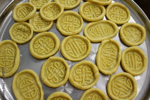 Uncooked mongolian traditional boov biscuits