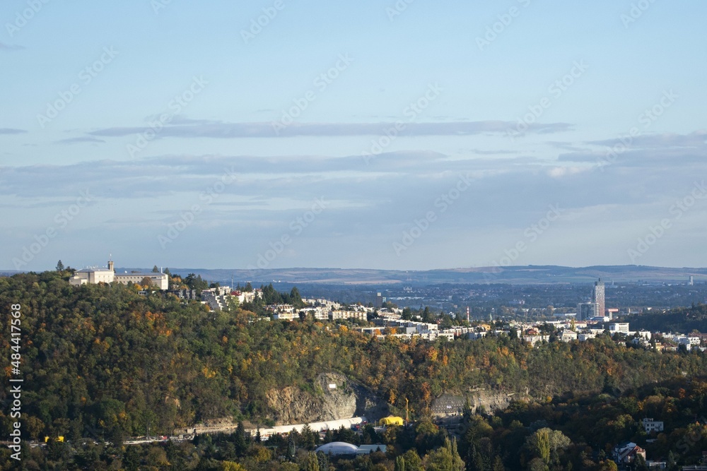 Brno city landscape from tower