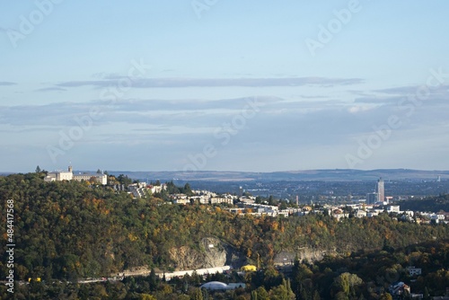 Brno city landscape from tower