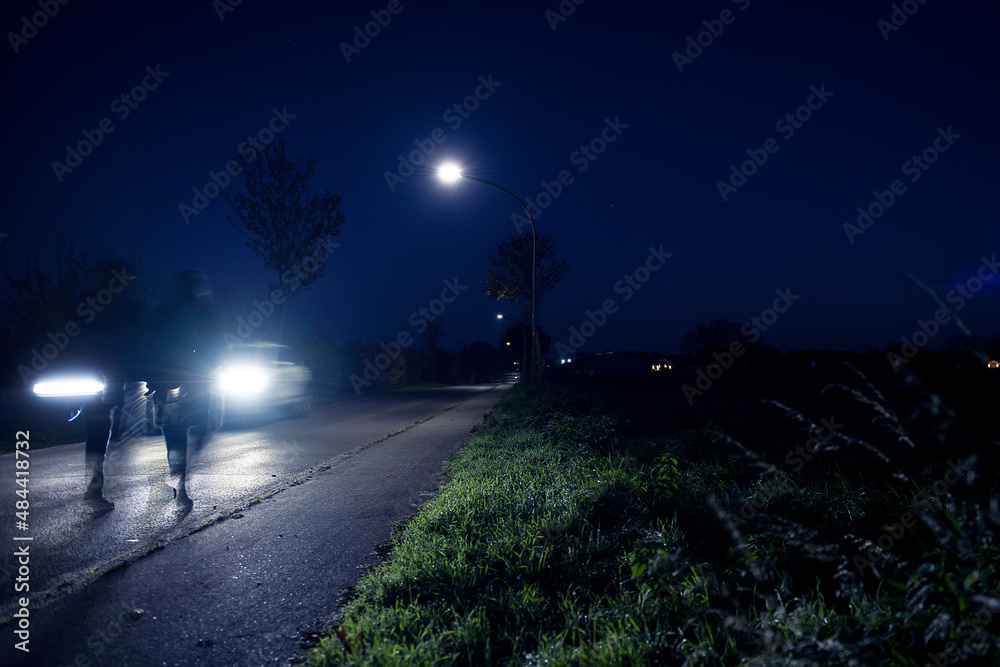 Walking at night