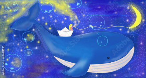 background with a fish