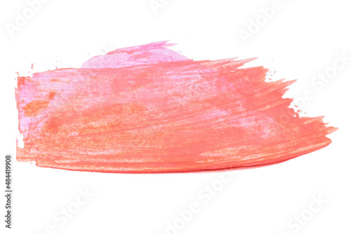 abstract acrylic watercolor paint brush stroke texture isolated on white background for logo and banner. design, creative, and illustration.