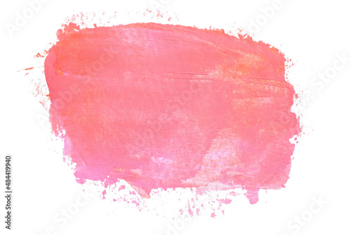 abstract acrylic watercolor paint brush stroke texture isolated on white background for logo and banner. design, creative, and illustration.