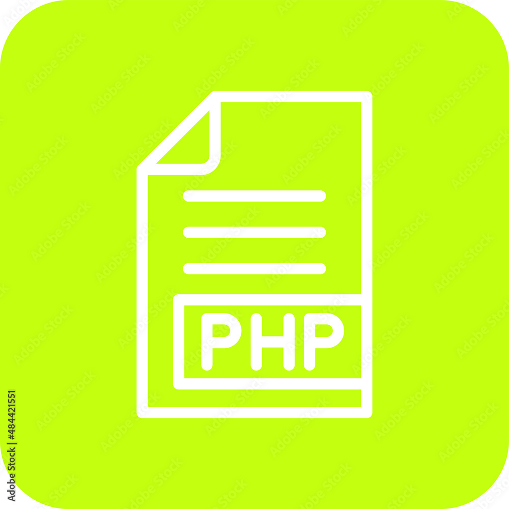 PHP Vector Icon Design Illustration PHP Vector Icon Design Illustration