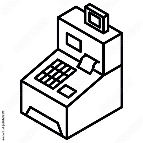 illustration of a cashbox