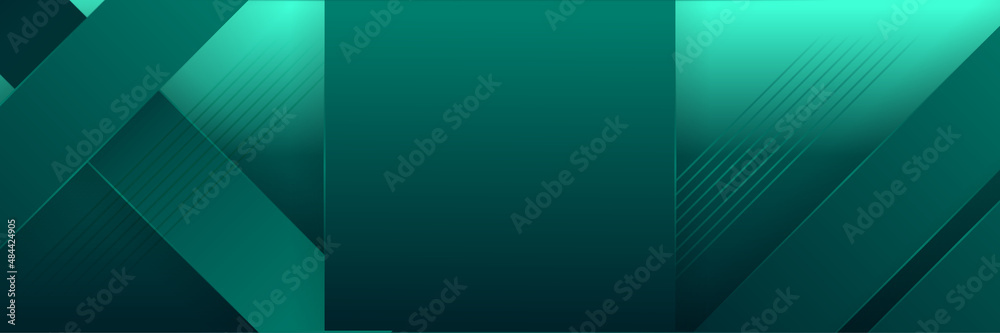 modern Geometric line green abstract banner design background. High ...
