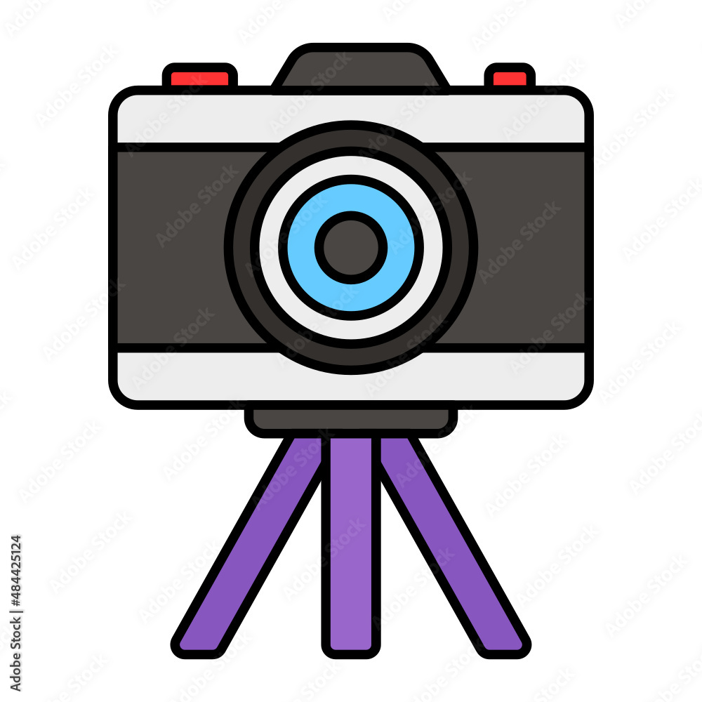 Portable three-legged frame or stand Vector Icon Design, Video blogger Symbol, vlogger or videography equipment Sign, motion pictures and film maker Stock illustration, Camera Tripod Concept Portable three-legged frame or stand Vector Icon Design, Video blogger Symbol, vlogger or videography equipment Sign, motion pictures and film maker Stock illustration, Camera Tripod Concept