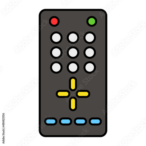 Personal Editing Equipment Vector Color Icon Design, Video blogger Symbol, vlogger or videography equipment Sign, motion pictures and film maker Stock illustration, Remote Control Concept, 