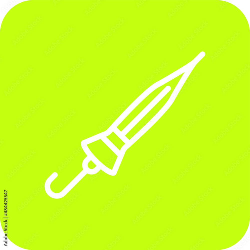Closed umbrella Vector Icon Design Illustration