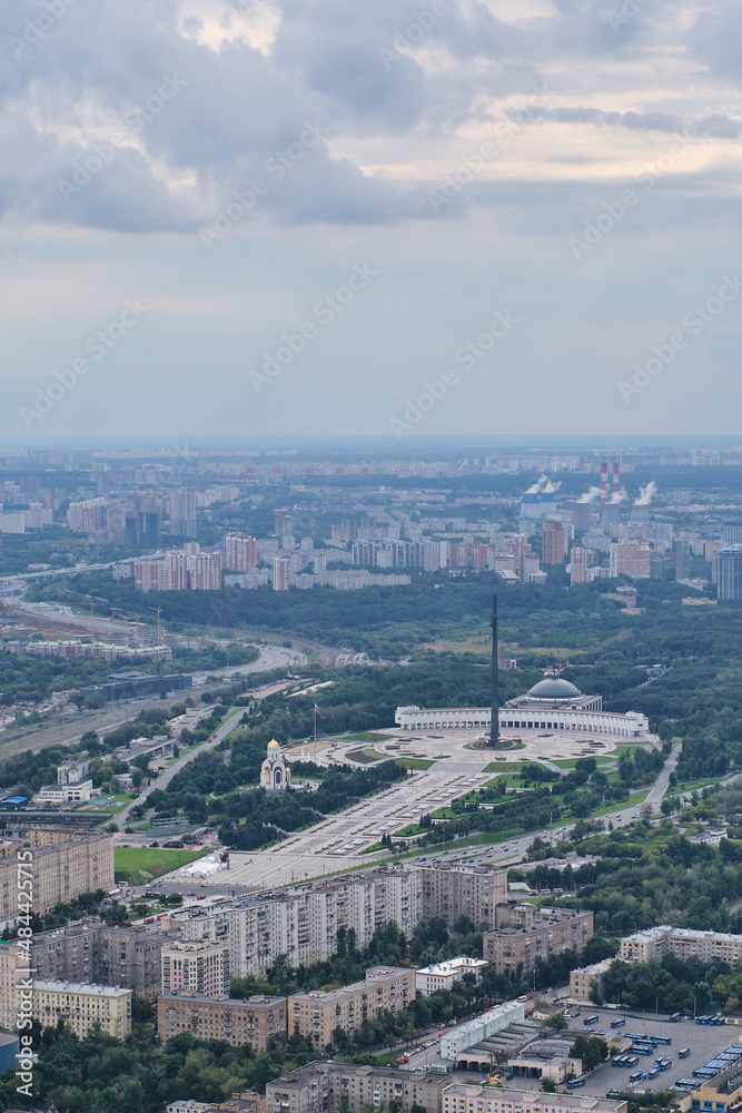 Panorama of Moscow. Poklonnaya Gora