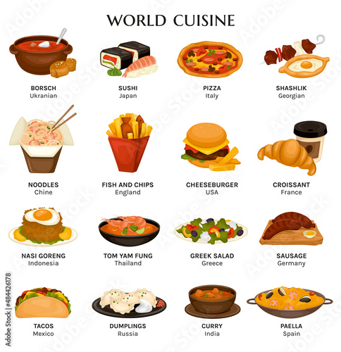 World Cuisines Dish Collection