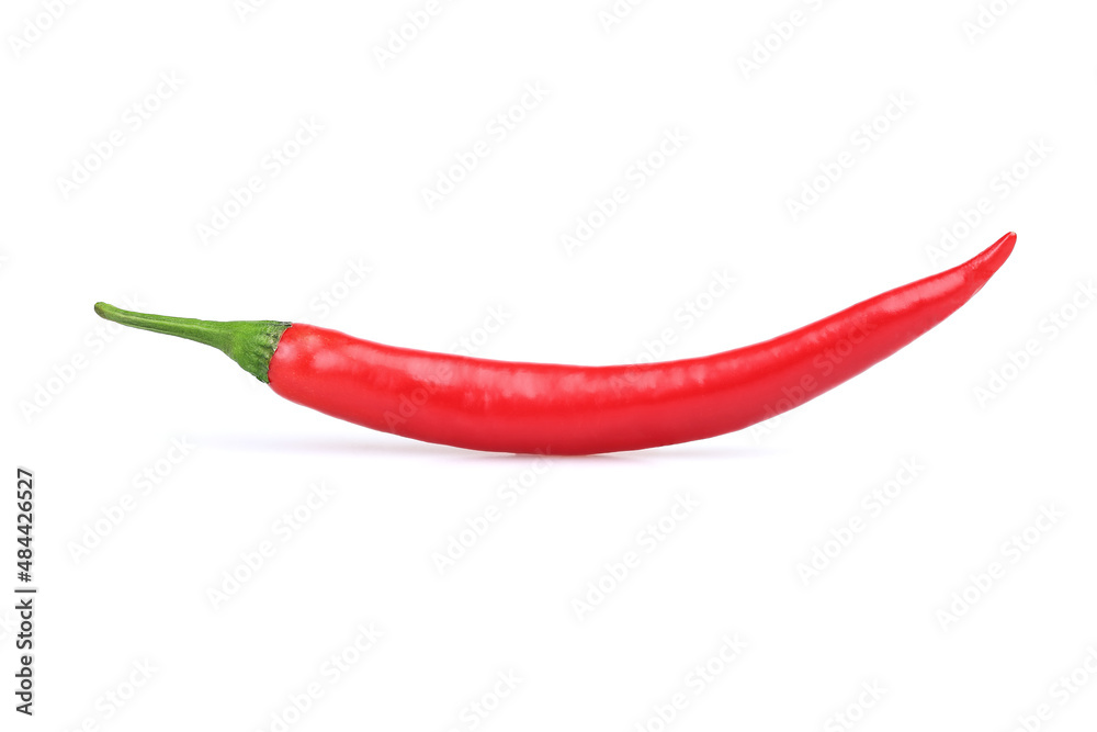 Fresh chili pepper isolated on white background