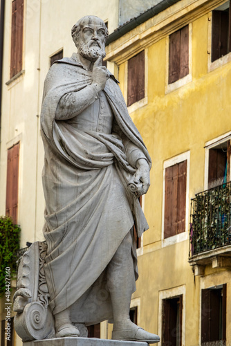 statue of the architect Andrea Palladio in Vicenza, Italy