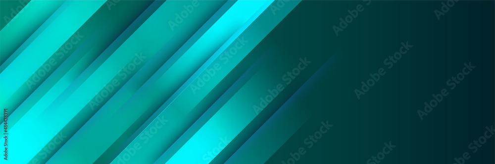 Obraz premium modern light green abstract banner design background