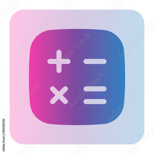 calculator gradient icon