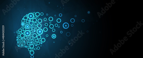 Conceptual technology illustration of artificial intelligence