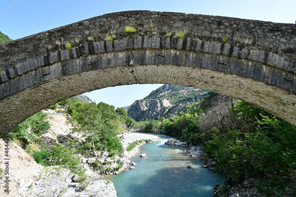 Greece,  Tzoumerka National Park, Bridge