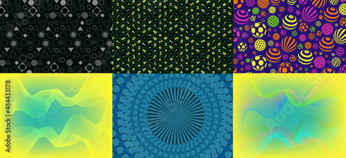 Abstract Backgrounds Collection. 6 Abstract Backgrounds. Collection of Abstract Backgrounds.