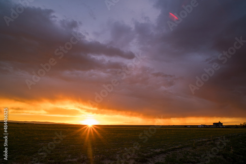 Sunset on the Wyoming Plains