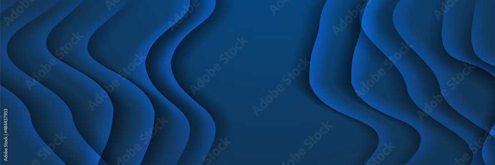 Set of modern Wave blue abstract banner design background Set of modern Wave blue abstract banner design background
