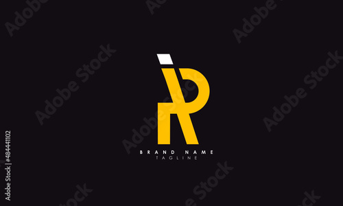 Alphabet letters Initials Monogram logo IR, RI, I and R