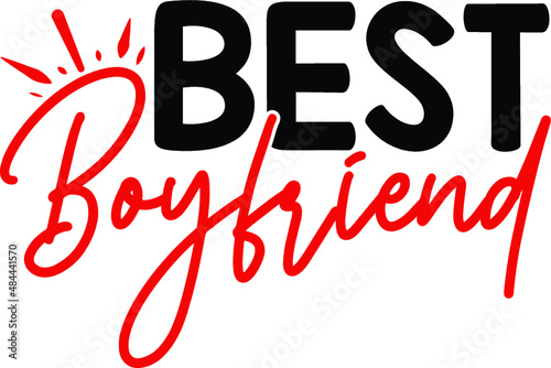 Best boyfriend vector arts design