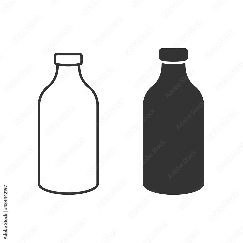 Bottle icon isolated on white background. Drink symbol modern, simple, vector, icon for website design, mobile app, ui. Vector Illustration