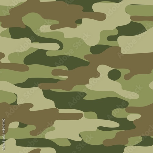 seamless green camouflage. print on clothes or print. vector. 