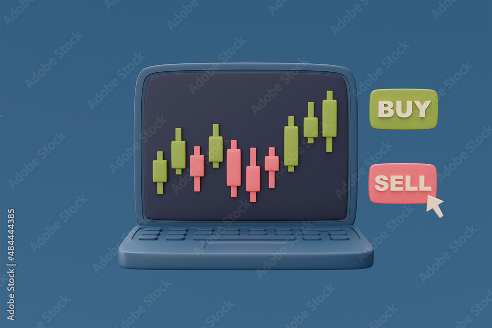 red and green candlestick trade chart 