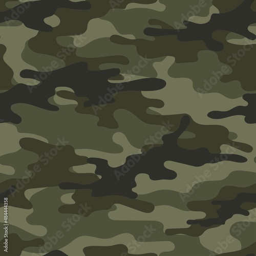 army vector camouflage print, seamless pattern for clothing headband or print.