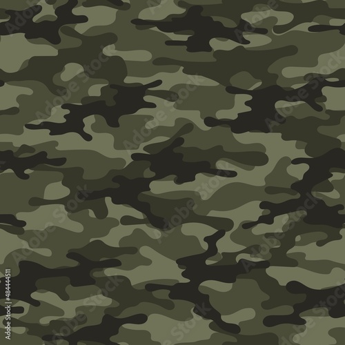 modern army vector camouflage print, seamless pattern green for clothing headband or print.