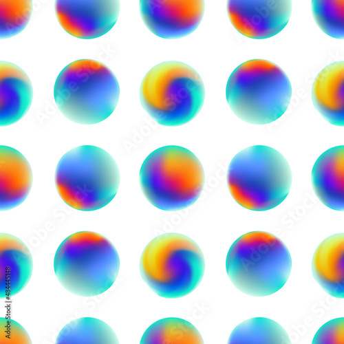 Seamless pattern with colorful abstract geometric shapes. Use it for web, print poster or user interface design.