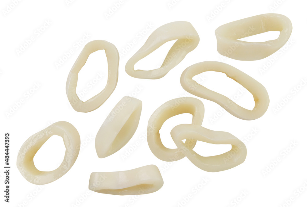 Falling rings of colmar on a white background, cut. Isolated Falling rings of colmar on a white background, cut. Isolated
