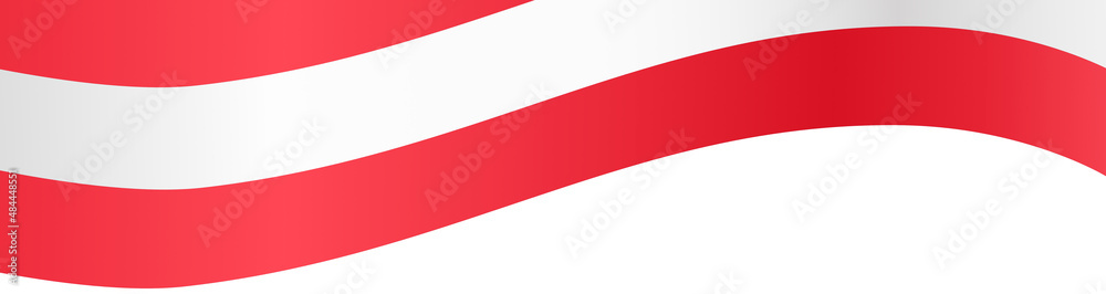 Corner waving Austria flag  isolated  on png or transparent background,Symbol of Austria,template for banner,card,advertising ,promote,and business matching country poster, vector illustration