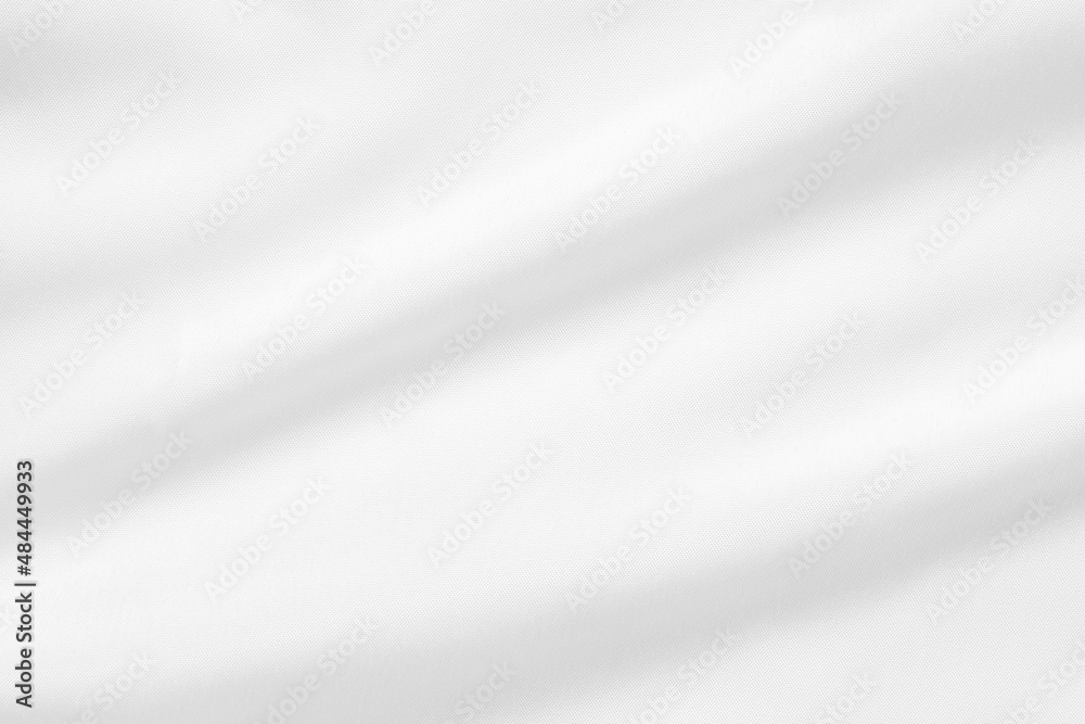 Abstract white fabric with soft wave texture background