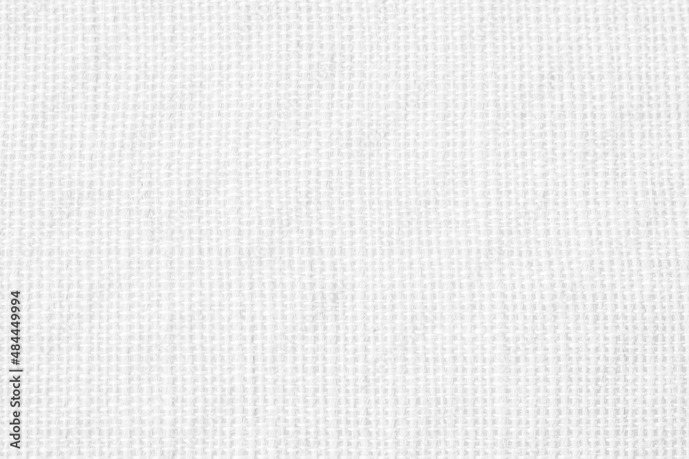 Fototapeta premium White linen canvas fabric texture background