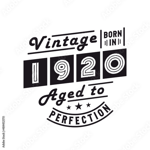 Born in 1920, Vintage 1920 Birthday Celebration