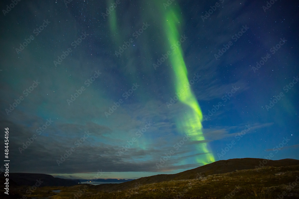 Northern Lights in Nordkapp, Northern Norway. Europe Northern Lights in Nordkapp, Northern Norway. Europe