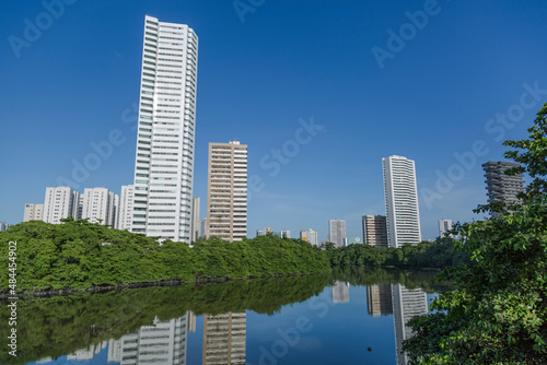 The Capibaribe River is a watercourse that bathes the Brazilian state of Pernambuco. Its course is divided into high and medium courses, located in the Polygon of Secas, where the river has temporary  © Rogerio