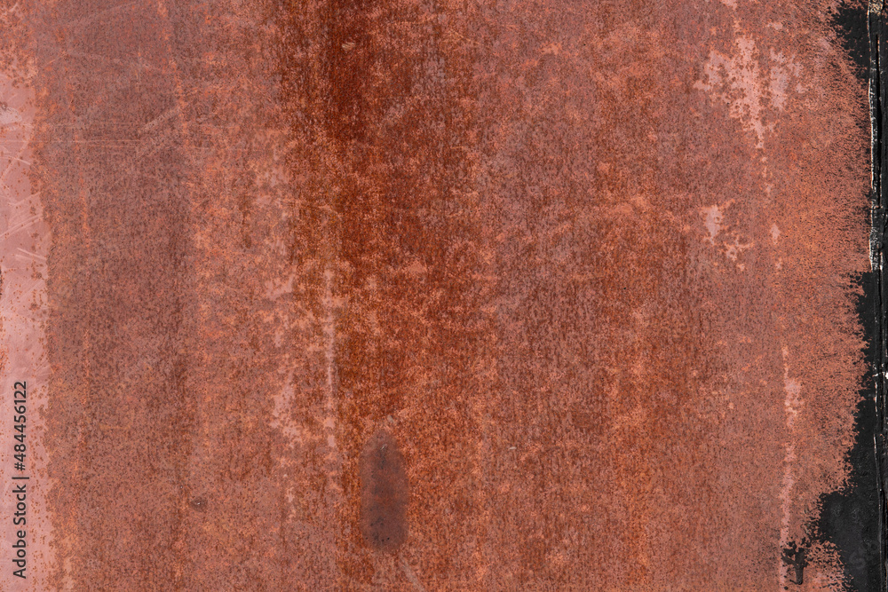 Abstract closeup of rusted metal tank