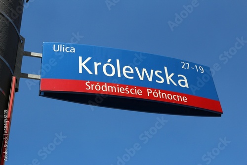 Krolewska street in Warsaw