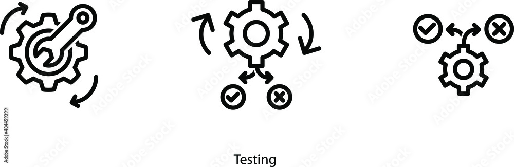 Testing icon Stock Vector | Adobe Stock