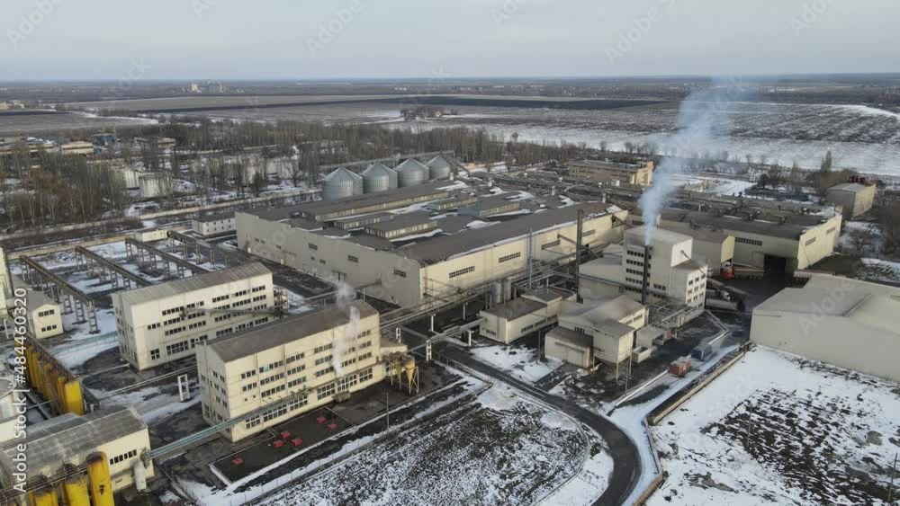 Plant factory aerial photography drone