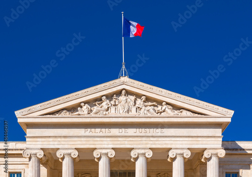 Exterior view of the Palace of Justice in Marseille, France