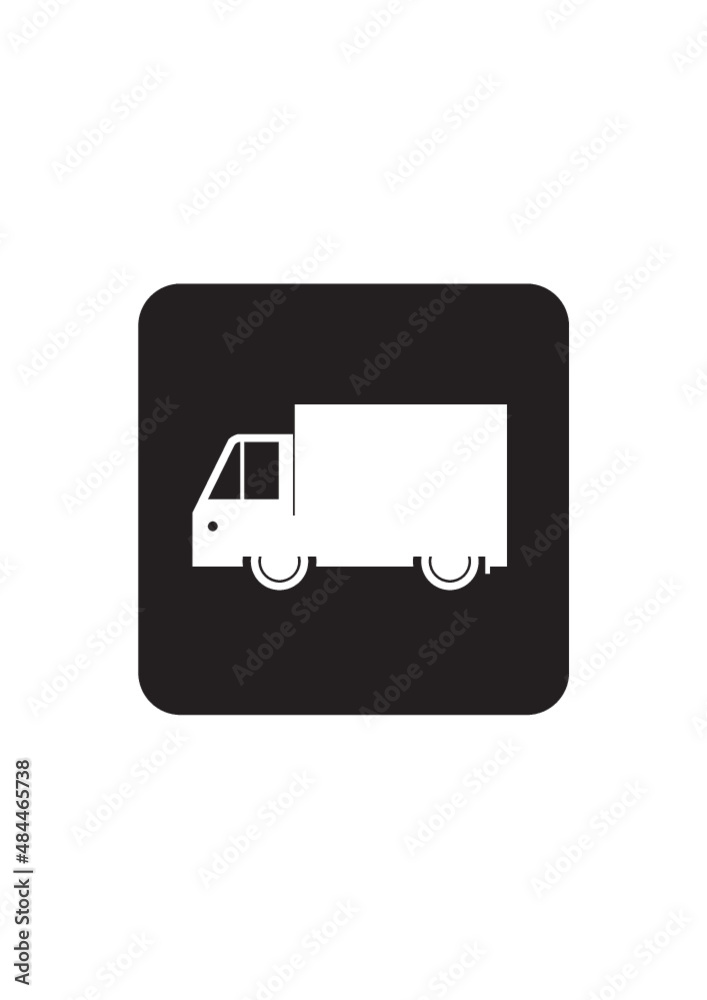 Vector delivery truck shipping vehicle Vector delivery truck shipping vehicle