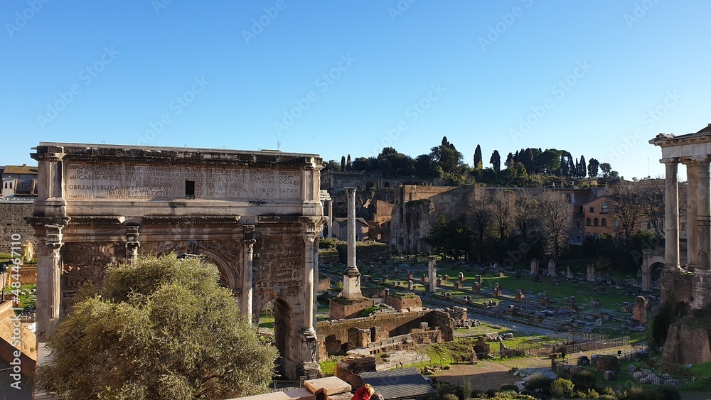 Ancient Roman Forum is one of top tourist attractions of Rome