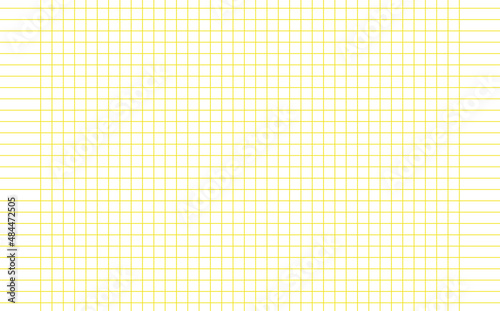 Graph paper. Printable squared grid paper with color horizontal lines. Geometric background for school, textures, notebook, diary. Realistic lined paper blank size reversal A5