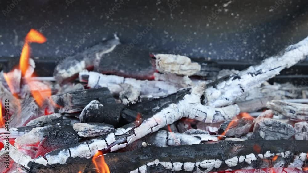 Fire charcoal glowing flaming for cooking a grilling barbecue Fire charcoal glowing flaming for cooking a grilling barbecue